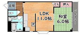 兵庫県神戸市東灘区御影本町６丁目（賃貸マンション1LDK・3階・45.45㎡） その2