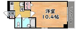 エクレール六甲 1Kの間取図画像