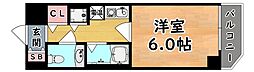 六甲ブロードヴィーナス 1Kの間取図画像