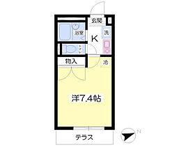 プルニエ 204 ｜ 静岡県牧之原市布引原（賃貸アパート1K・2階・20.28㎡） その2