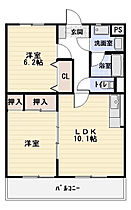 アイリス 202 ｜ 静岡県島田市岸町（賃貸マンション2LDK・2階・52.12㎡） その2