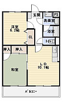 クラウドIII 401 ｜ 静岡県焼津市小柳津（賃貸マンション2LDK・4階・52.12㎡） その2