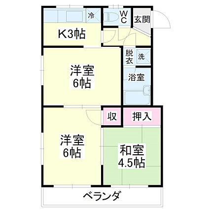 ホワイトハイツオオカ_間取り_0