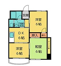メゾン・アルファ 3DKの間取図画像