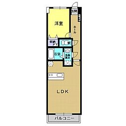 杉村ビル 1LDKの間取図画像