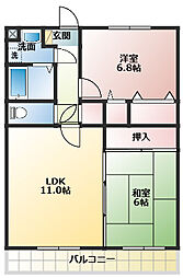 CO・COON 2LDKの間取図画像