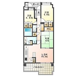 メゾン・グランツ藤枝 3LDKの間取図画像