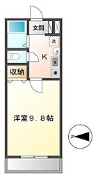 フォルテ 1Kの間取図画像