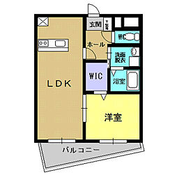 ライフアドバンス 1LDKの間取図画像