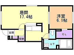 間取図画像 1LDK