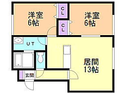 間取図画像 2LDK