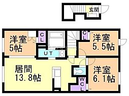 Bianca 3LDKの間取図画像