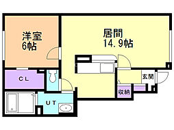 間取図画像 1LDK