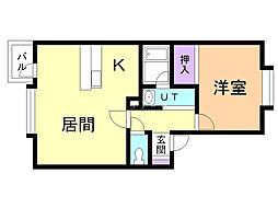 間取図画像 1LDK