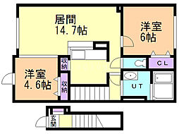間取図画像 2LDK