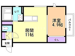 間取図画像 1LDK