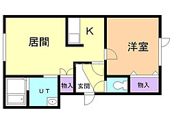 間取図画像 1LDK