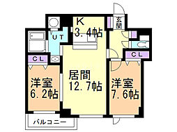 グランドール東開 1階