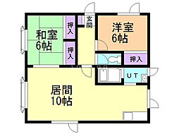 間取図画像 2LDK