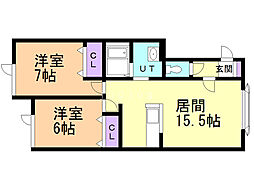 間取図画像 2LDK