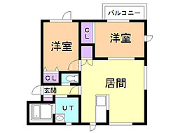 間取図画像 2LDK