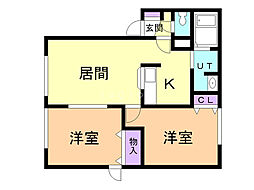ニューハイツK&K 2LDKの間取図画像