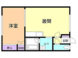 マンションイシイ 1DKの間取図画像
