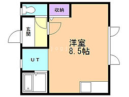コーポふじ久 ワンルームの間取図画像