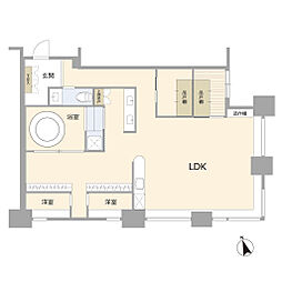 間取図画像 2LDK