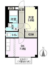 オアーゼ神林 202 ｜ 長野県松本市大字神林3558-5（賃貸マンション1DK・2階・28.96㎡） その2