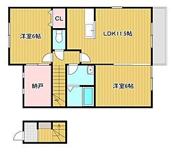 ファイン・レジデンスA 2SLDKの間取図画像