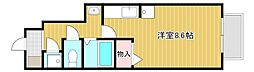 カーサ・パステロ ワンルームの間取図画像