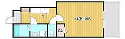 ポラリス 1Kの間取図画像
