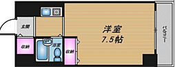 グラン・ビルド宿院 ワンルームの間取図画像
