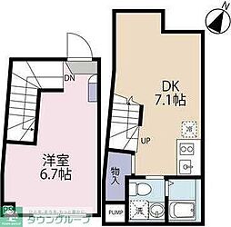 ＨＪ　ＰＬＡＣＥ　ＮＩＳＨＩＨＡＲＡ 1階1DKの間取り