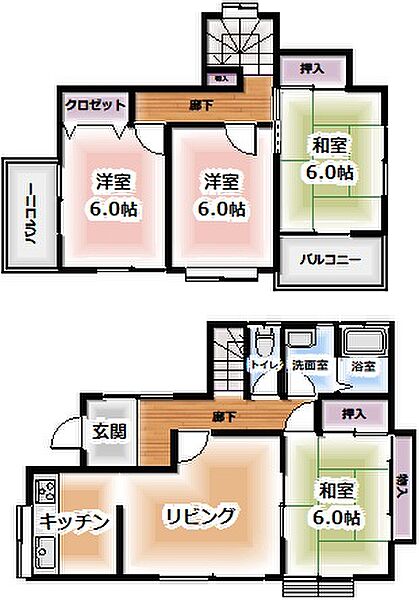 間取りを拡大表示