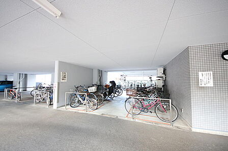 駐輪場です。