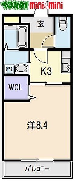 prima　vita 303｜三重県松阪市大黒田町(賃貸アパート1K・3階・30.81㎡)の写真 その2