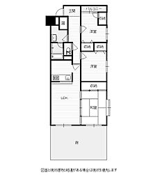 ハピネス田代 3LDKの間取図画像