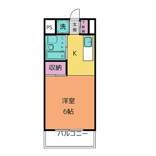 エステートピア　Ｂ棟 303｜静岡県沼津市真砂町(賃貸マンション1K・3階・19.50㎡)の写真 その2