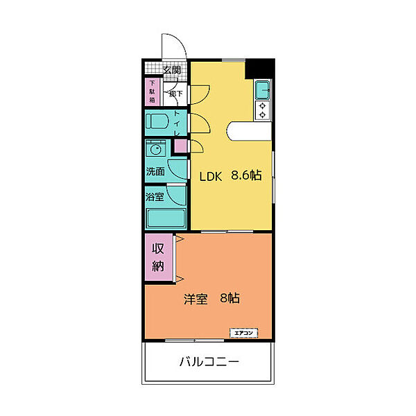 ＥＢＡＲＡ　ＰＡＲＫ　ＨＩＬＬ’Ｓ 202｜静岡県沼津市江原町(賃貸マンション1LDK・2階・35.88㎡)の写真 その2