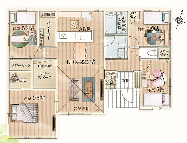 間取りを拡大表示