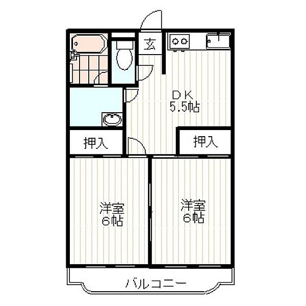 メゾン若松第1 105｜静岡県三島市若松町(賃貸マンション2DK・1階・41.80㎡)の写真 その2