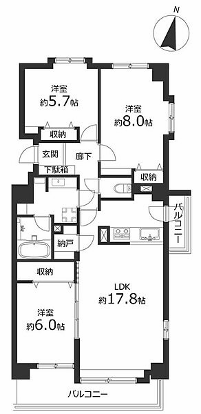 間取りを拡大表示