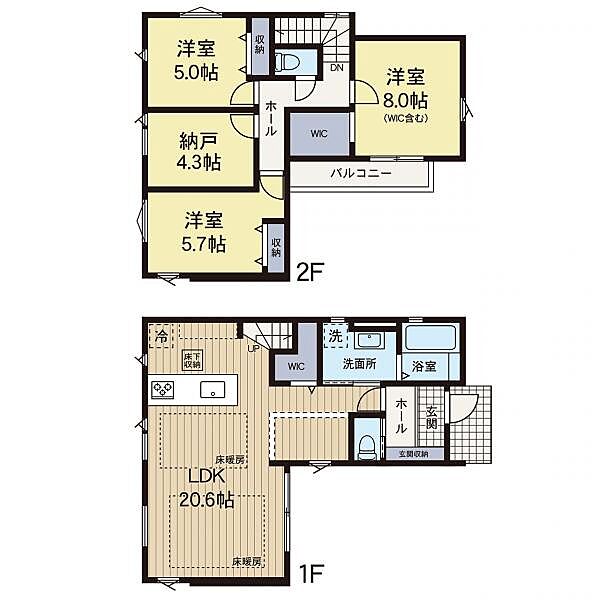 間取りを拡大表示