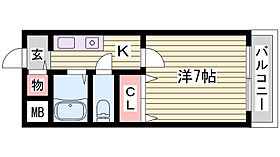 サンシャII  ｜ 兵庫県神戸市西区南別府1丁目（賃貸マンション1K・4階・21.60㎡） その2