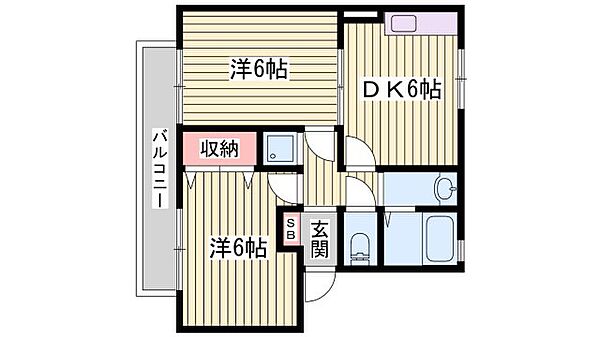 ハイカムール垂水 ｜兵庫県神戸市垂水区下畑町(賃貸アパート2DK・1階・43.00㎡)の写真 その2