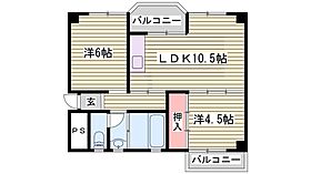 福田ハイツ  ｜ 兵庫県神戸市垂水区福田2丁目（賃貸アパート2LDK・3階・48.27㎡） その2