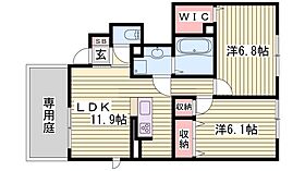 コート・ド・メールII番館　B棟  ｜ 兵庫県明石市大久保町西島（賃貸アパート2LDK・1階・55.73㎡） その2