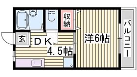 ハイネス野添I  ｜ 兵庫県加古郡播磨町東野添2丁目（賃貸アパート1DK・2階・23.77㎡） その2